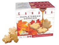 CANADA TRUE Maple Cream Cookies, 48 Cookies total/24 per Pack 100% Real Canadian Maple Syrup, Total/ 700 g/ 24.6 oz Our 2-Pack is Double The Deliciousness