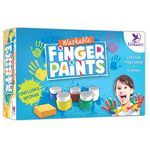 Toykraftt Non Toxic Washable Finger Paints| Colours For Kids And Toddlers| Finger Painting For 2 To 5 Years Old| Baby Safe Colours| Hand Painting Colours For Kids - Multicolor