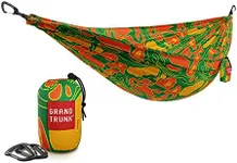 Grand Trunk TrunkTech Double Hammock | Portable Camping Hammock | Accessories for Outdoor, Indoor, Hiking Camping, Backpacking, Travel, Backyard, Beach (Lava)