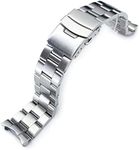 22mm Brushed Oyster Solid Link 316L Stainless Steel Bracelet for Seiko SKX007 Diver