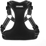 Best Pet Supplies Voyager, Fully Adjustable Step-in Mesh Harness with Reflective 3M Piping (Black, Small)