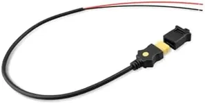 Quwfesudy 1903017 Electric Downrigger Battery End Cable Fit for Cannon Electric Downriggers 2008 or Later, Fit for Reliable Deep Water Trolling Black, 3 Foot Duty Power Cord