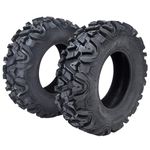 Set of 2 Garvee ATV Trail Tires 27x8-12/6 PR Knobby Sport Tires, Tubeless, AT27x8-12-6PR TL KNIGHT