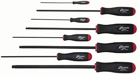 Bondhus 10733 Set of 8 Balldriver« Screwdrivers, ProGuard? Finish, Long Length, sizes 2-10mm