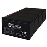 Mighty Max Battery 12V 7Ah F2 Replacement Battery for APC Back-UPS XS1500 RBC109 PS-1290-4 Pack