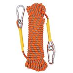 X XBEN Multi-use 8mm 10m/20m/30m/50m/70m Outdoor Rope Home Emergency Escape Rope, Multifunctional Cord Safety Rope for Magnetic Fishing Hiking Caving Camping Rescue Tree Climbing