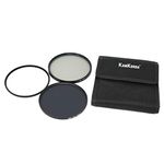 KamKorda Lens Filter Kit 95mm for Nikon Canon and branded DSLR camera lens UV/Circular Polarizer/Neutral Density NDX8 Filter