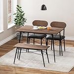 REHOOPEX Dining Table Set for 4, 4-