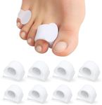 Sumifun Toe Separators for Men & Women– Silicone Toe Spacers for Overlapping Toes, Hammer Toe Straightener, Bunions, Big Toe Alignment