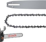 10 Inch Pole Saw Bar and Chain Combo, Replacement Guide bar for Greenworks PS80L00, PS80L210, PS80L212, 100SDAA041 for KOBALT KPS 1081-06, KPS 2081-06, 10" Chainsaw Chain for 25AP058X