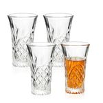 BCnmviku 55ml Shot Glasses,Reusable Clear Shot Glass,Heavy Base Shot Glasses Set for Cocktail,Tequila,Liquor,Whisky,Vodka,Spirits (4)