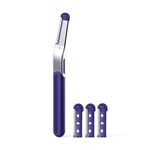 Flamingo Dermaplane Razor Kit, Includes 1 Dermaplane Handle with Blade Cover and 4 Refillable Razors