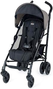 Chicco Liteway® Stroller, Compact Fold Lightweight Aluminum Frame Umbrella Baby Stroller, for Use with Babies and Toddlers up to 40 lbs. | Dune/Brown