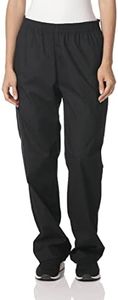 Dickies Women's Signature Elastic Waist Scrubs Pant, Black, Small