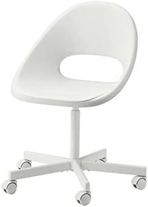 Ikea HOME OFFICE - Swivel chair, [white], Feel comfortably embraced in this height-adjustable padded work chair (793.318.65)
