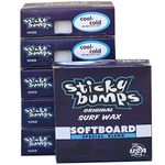 Sticky Bumps SOFTBOARD Wax - 6 Pack (Choose Temperature) (Cool/Cold)