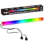 Addressable RGB LED Strip for Gaming Case, 0.98ft 30LEDs Diffused Rainbow Magnetic ARGB Strip PC Case Lighting, for 5V 3-pin ASUS Aura SYNC, MSI Mystic Light Sync Motherboard