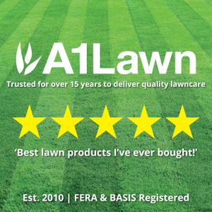 A1 Lawn 4-in-1 Double Strength Feed, Weed & Moss Killer – 10kg, High Iron