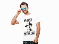 URBAN PENDU - Bhagat Singh -Legend Never Die - Cottonblend Unisex Tshirt (White) Regular Size (Medium)