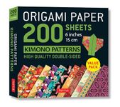 Origami Paper 200 sheets Kimono Patterns