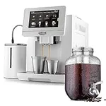 Zulay Magia Super Automatic Coffee Espresso Machine - Frother Handheld Foam Maker for Lattes - Espresso Coffee Maker With Easy To Use 7” Touch Screen & 1 Gallon Cold Brew Coffee Maker