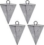 Pyramid Sinker Fishing Weights Bullet Fishing Weight Saltwater Fishing Weight Sinker for Catfish Rig Ocean Surf Fishing Gear Tackle 1oz 2oz 3oz 4oz 5oz 6oz 8oz