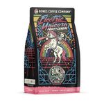 Bones Coffee Company Electric Unicorn Ground Coffee Beans Fruity Cereal With Milk Flavor, Low Acid Flavored Coffee, Made with Arabica Coffee Beans, Medium Roast Gourmet Coffee (12 oz)