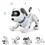 Goolsky Remote Control Robot Dog Toy, RC Stunt Dog With Voice Command Programmable Touch-sense Music Song, Electronic Pets Robot Dog Toys Toy for Boys & Girls 4-10