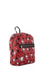 Fast Forward Hello Kitty Allover Leather Backpack - Girls, Boys, Teens, Adults - Hello Kitty Faux Leather 14 Inch Backpack, Red, Daypack Backpacks