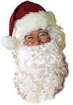 Rubies Costume Men's Value Santa Beard and Wig Set, White, One Size