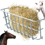 NULTRUMA 45" Hay Feeder Goat, 40 Gallon Multiple Sided Wall Mount Hay Rack, Heavy Duty Hay Feeder for Horse Goat Sheep Donkey Indoor Outdoor Uses