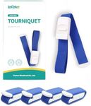 LEFEKE Medical Buckle Tourniquet for Blood Drawing, Adjustable First Aid Quick Release Outdoor Elastic Strap, Pack of 4 pcs, Phlebotomy Essentials