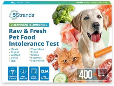 5Strands Pet Raw Food Intolerance Test, at Home Sensitivity Test for Dogs & Cats, 315 Items, Hair Analysis, Accurate for All Ages and Breed, Results in 5 Days - Chicken, Beef, Duck