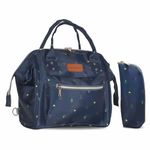 motherly 11 liter Unisex-Adult Mini Diaper Bag For Mothers|Small Diaper Handbag For Mom For Travel (Blue Flower)