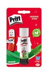 Pritt Glue Stick, Safe & Child-Friendly Craft Glue for Arts & Crafts Activities, Strong-Hold adhesive for School & Office Supplies, 1x22g, white