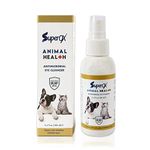 Superox Animal Eye Wash & Tear Stain Remover | Fast Relief from Irritations & Allergies Symptoms | Safe for All Animals | 100 ml (3.38 oz) …