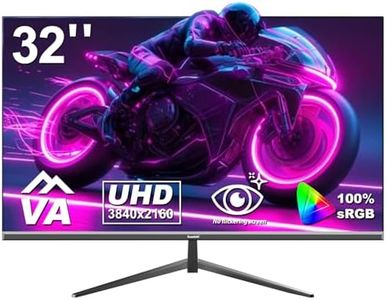 Gawfolk Moniteur PC 32 Pouces UHD 4K 60Hz, écran d'ordinateur Ultra Clair (3840×2160p) avec FreeSync, HDMI, DisplayPort, Angle de Vision de 178°, supporte VESA100*100mm（ferreux）
