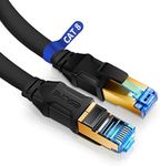 Eslye CAT 8 Ethernet Cable, High Speed Flat Internet Network LAN Cable Patch Cord for PS5,Xbox,Modem,Gaming Indoor and Outdoor Use