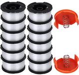 AF100 Replacement Spool for Black and Decker AF-100-3ZP AF-100-BKP,30-Foot,0.065-Inch,(AF-1003ZP) fits GH900 GH600 GH610 String Trimmer 30ft 0.065" Trimmer Line Replacement Spool Refills (12 + 2 )