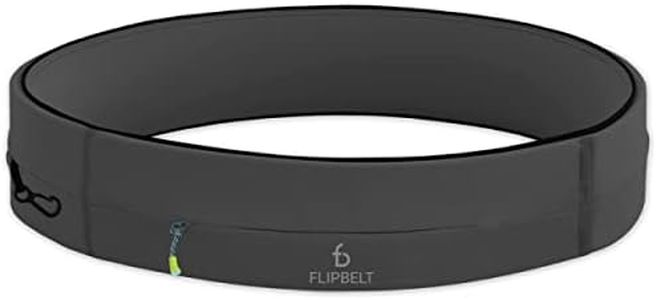 FlipBelt Running & Fitness Workout Belt, Carbon, Medium, Carbon, Medium, Flipbelt Zipper