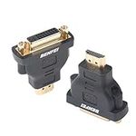 HDMI to DVI Adapter, BENFEI HDMI to DVI-D DVI Bidirectional Converter Male to Female with Gold-Plated Cord 2 Pack