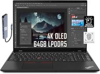 Lenovo ThinkPad P16s (16" 4K UHD (3840x2160) OLED, AMD Ryzen 7 PRO 7840U, 64GB LPDDR5-6400 MHz, 2TB SSD, Radeon 780M) Mobile Workstation & Business Laptop, Fingerprint, 5MP Webcam, IST Hub, Win 11 Pro