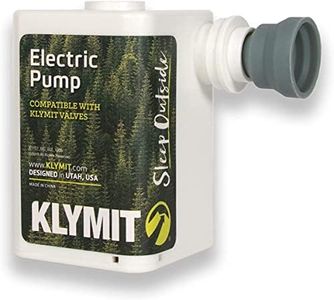 Klymit Rechargeable Electric Air Pump for Klymit Static V Sleeping Pads, Portable Air Pump Fits All Valve Types