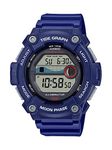 Casio Tide Graph Moon Phase Men's Sports Watch w/Illuminator (Model WS-1300H-2AV Blue), Blue, Digital