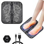 Tulov Foot Massager, EMS Foot Massager with 6 Modes & 19 Adjustable Frequencies, USB Portable Foot Massager, Intelligent Massage Mat for Blood Circulation and Relief of Muscle Pain