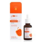 Plum 15% Vitamin C Face Serum For Glowing Skin | Non Irritating Formula | For Dull Skin | With Mandarin | Beginner Friendly, For All Skin Types | Men & Women l 100% Vegan | 30 ml