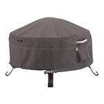 Classic Accessories Ravenna Full Coverage Round Fire Pit Cover - Premium Outdoor Cover with Durable and Water Resistant Fabric, Large (55-485-015101-EC)