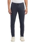 Jockey Men's Relaxed Fit Sweatpants (9501_Graphite & Neon Blue_Medium)