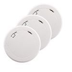 First Alert PR700 Slim Photoelectric Smoke Alarm 3-Pack | Battery Operated Smoke Detector