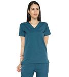 Associated Uniforms Women's Poly Cotton Scrub Suit - Ideal for Doctors, Dentists and Healthcare professionals.Classic (M - 38, Forest Green)